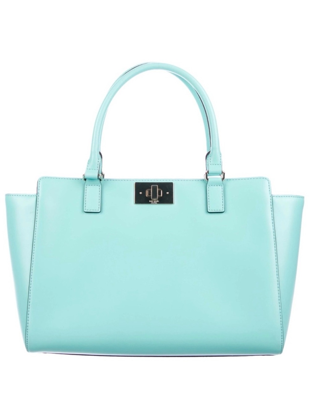 KATE SPADE ♠️ New York "Kelsey" SOFT AQUA ORCHARD VALLEY SMOOTH TOTE BAG🌟NWOT🌟